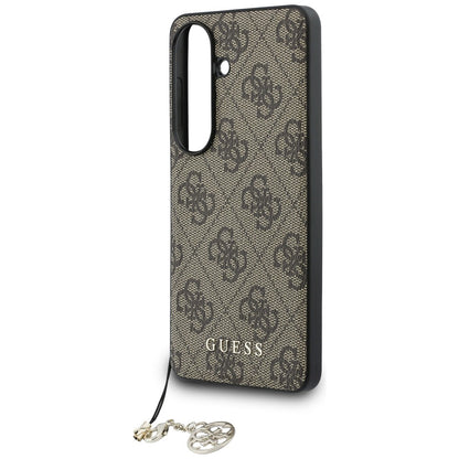 Θήκη για Samsung Galaxy S26 S942, Guess, 4G Classic Logo Charm, Καφέ