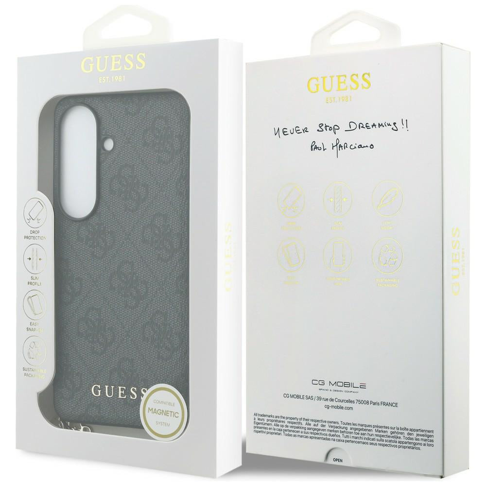 Θήκη για Samsung Galaxy S26 S942, Guess, 4G Classic Logo Charm, Μαύρη
