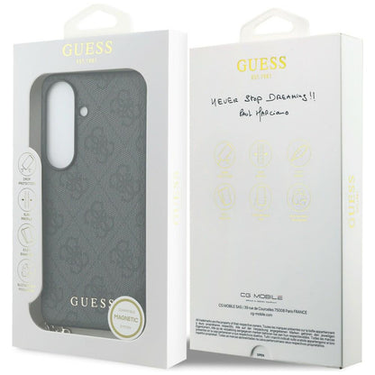 Θήκη για Samsung Galaxy S26 S942, Guess, 4G Classic Logo Charm, Μαύρη