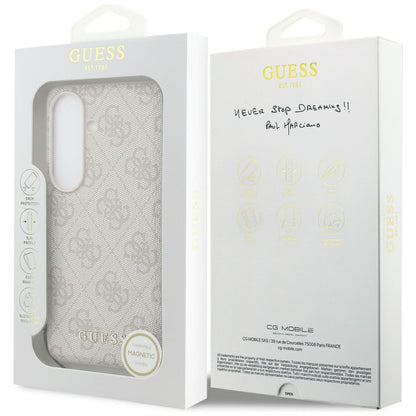 Θήκη για Samsung Galaxy S26 S942, Guess, 4G Classic Logo Charm, Ροζ