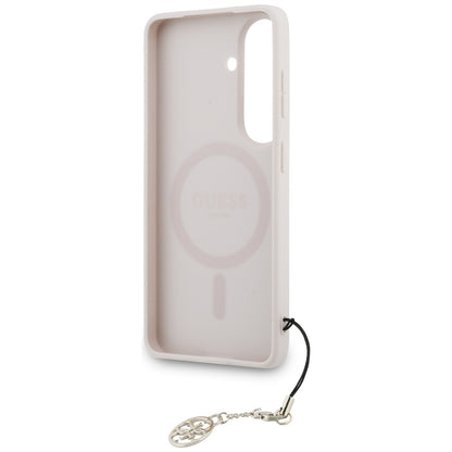 Θήκη για Samsung Galaxy S26 S942, Guess, 4G Classic Logo Charm, Ροζ