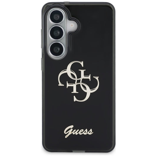Θήκη για Samsung Galaxy S26 S942, Guess, IML Big Metal 4G Script, Μαύρη