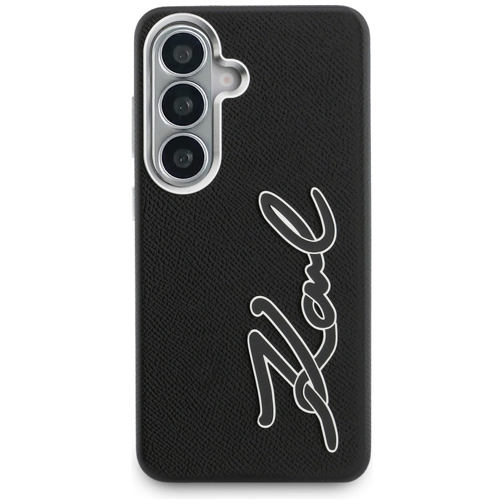 Θήκη για Samsung Galaxy S26 S942, Karl Lagerfeld, Signature Resin Logo, Μαύρη