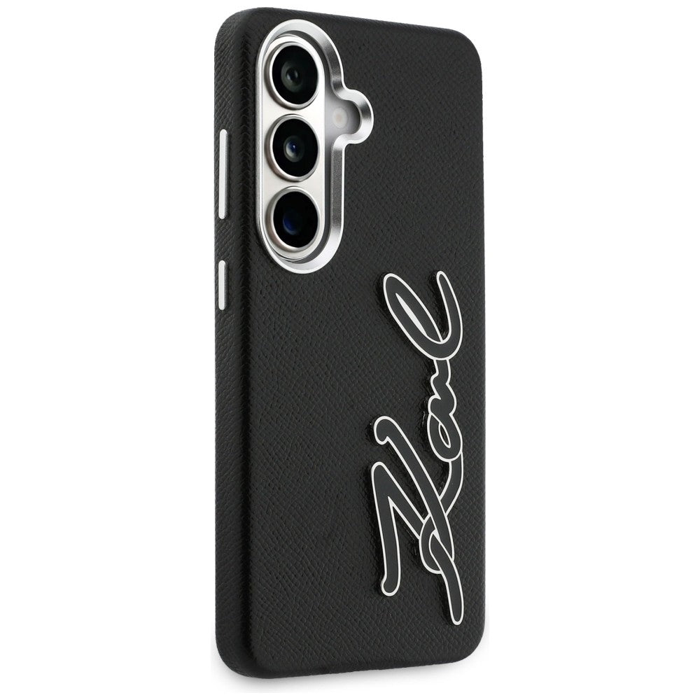 Θήκη για Samsung Galaxy S26 S942, Karl Lagerfeld, Signature Resin Logo, Μαύρη