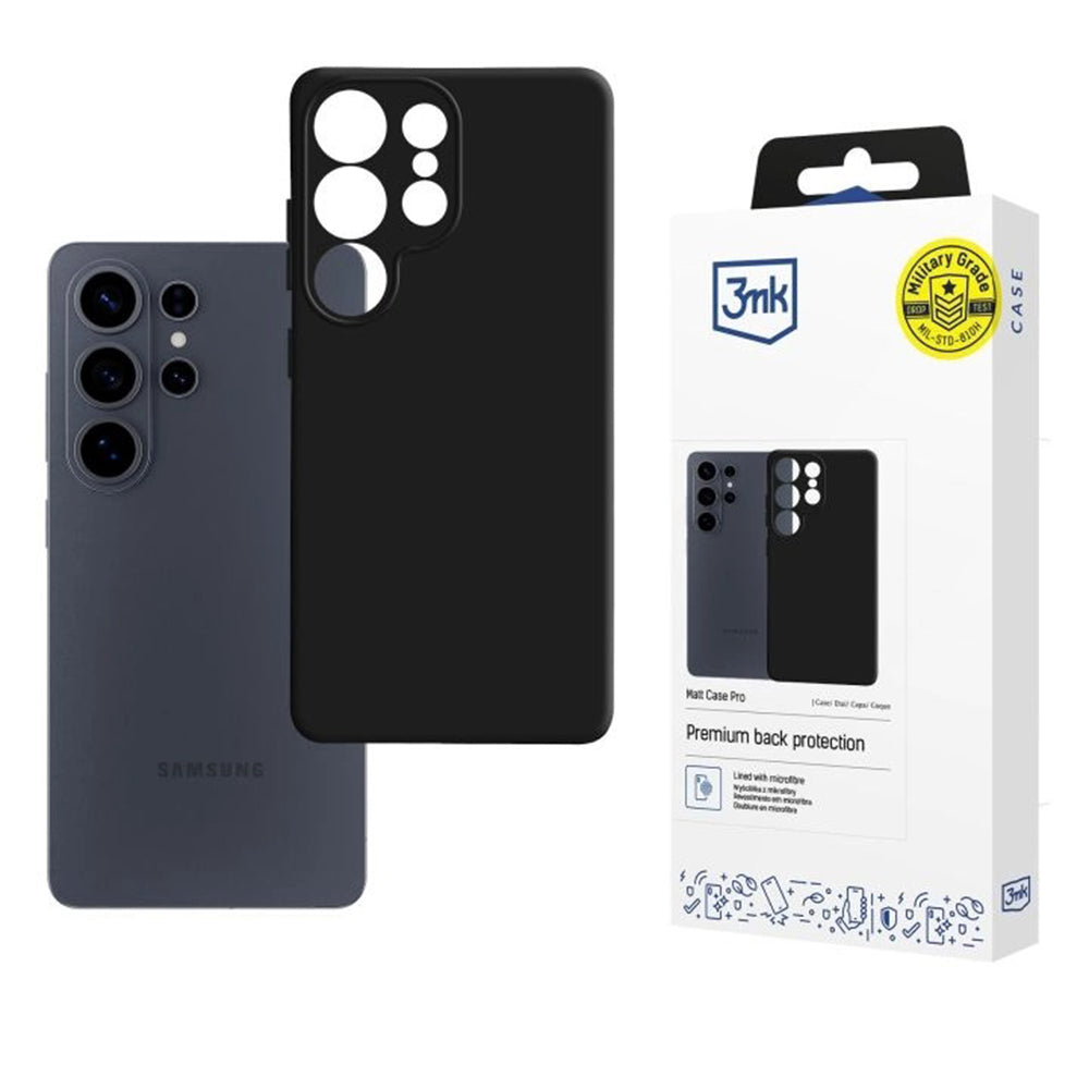 Θήκη για Samsung Galaxy S26 Ultra S948, 3MK, Pro, Ματ Μαύρη