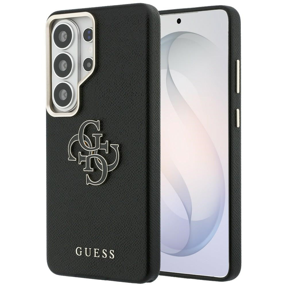 Θήκη για Samsung Galaxy S26 Ultra S948, Guess, 4G Grained Big and Classic Logo, Μαύρη