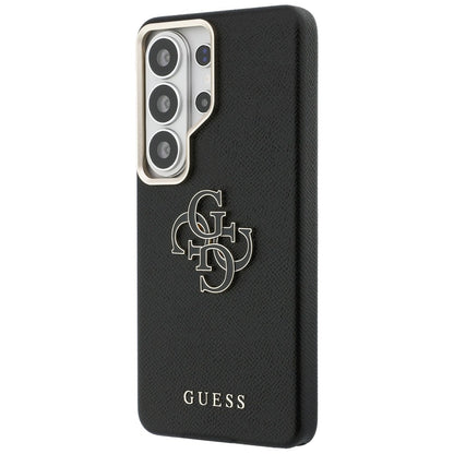Θήκη για Samsung Galaxy S26 Ultra S948, Guess, 4G Grained Big and Classic Logo, Μαύρη