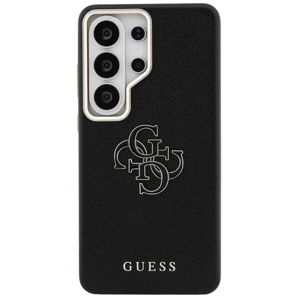 Θήκη για Samsung Galaxy S26 Ultra S948, Guess, 4G Grained Big and Classic Logo, Μαύρη