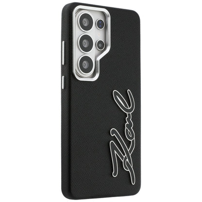Θήκη για Samsung Galaxy S26 Ultra S948, Karl Lagerfeld, Signature Resin Logo, Μαύρη