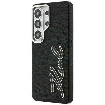 Θήκη για Samsung Galaxy S26 Ultra S948, Karl Lagerfeld, Signature Resin Logo, Μαύρη