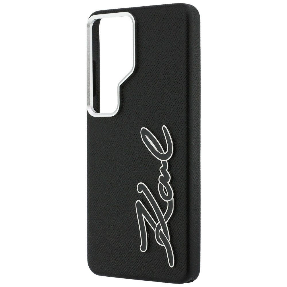 Θήκη για Samsung Galaxy S26 Ultra S948, Karl Lagerfeld, Signature Resin Logo, Μαύρη