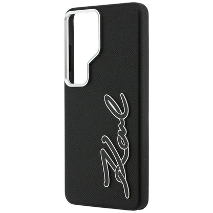 Θήκη για Samsung Galaxy S26 Ultra S948, Karl Lagerfeld, Signature Resin Logo, Μαύρη