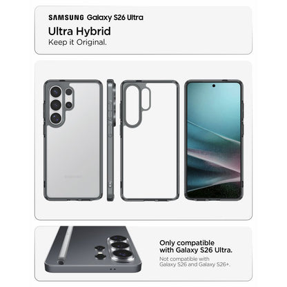 Case for Samsung Galaxy S26 Ultra S948, Spigen, Ultra Hybrid, Smoky