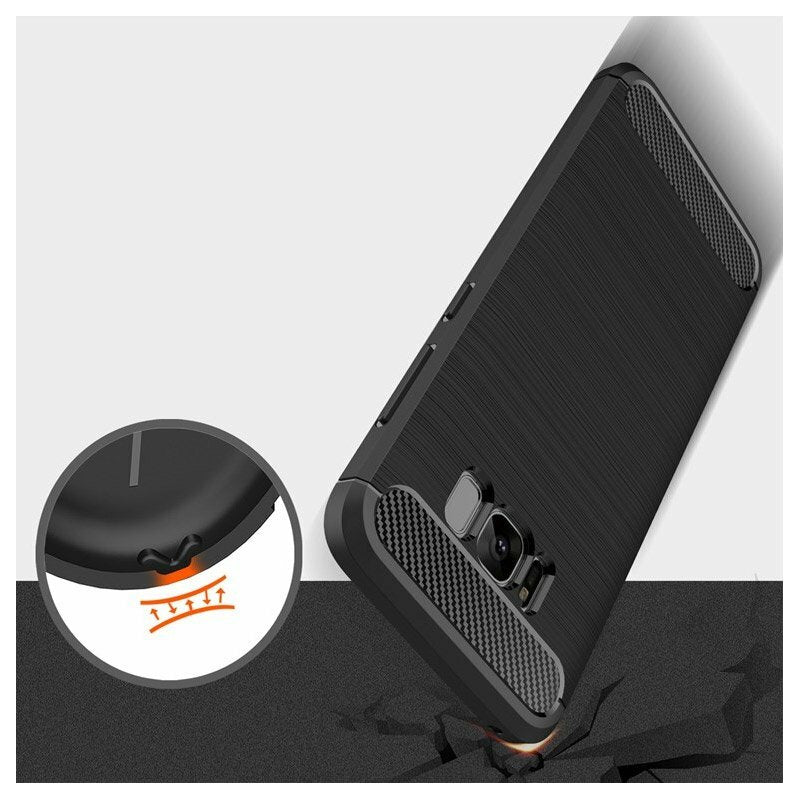 Θήκη για Samsung Galaxy S8+ G955, Techsuit, Carbon, Μαύρο