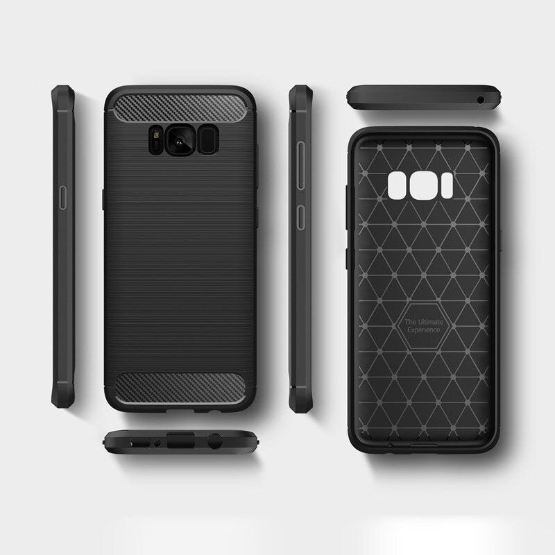 Θήκη για Samsung Galaxy S8+ G955, Techsuit, Carbon, Μαύρο