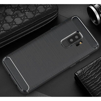 Θήκη για Samsung Galaxy S9+ G965, Techsuit, Carbon, Μαύρο
