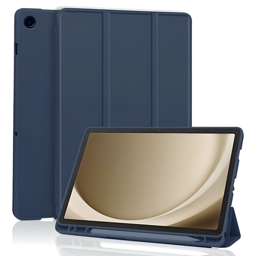 Θήκη για Samsung Galaxy Tab A11+ / Tab A9+, Techsuit, Flex Trifold, Μπλε σκούρο