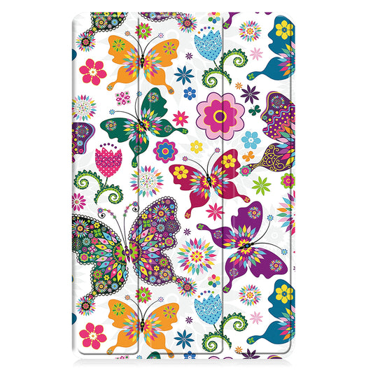 Θήκη για Samsung Galaxy Tab A11+ / Tab A9+, Techsuit, FoldPro Butterfly, Πολύχρωμη