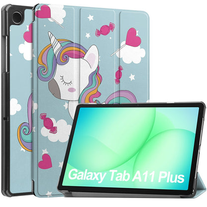 Θήκη για Samsung Galaxy Tab A11+ / Tab A9+, Techsuit, FoldPro Unicorn, Πολύχρωμο