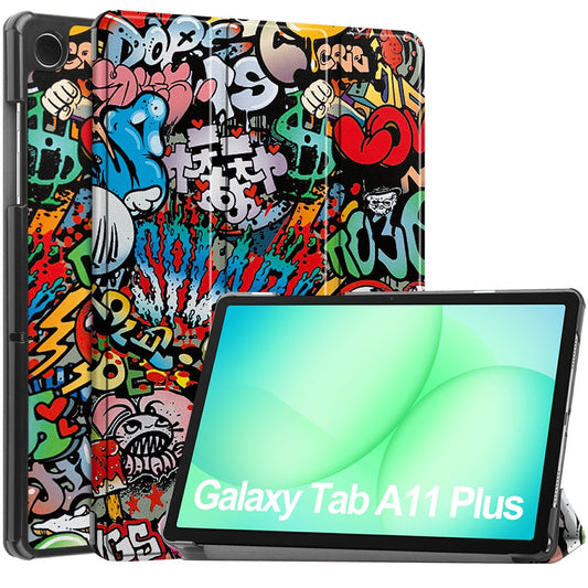 Θήκη για Samsung Galaxy Tab A11+ / Tab A9+, Techsuit, FoldPro Urban Vibe, Πολύχρωμο
