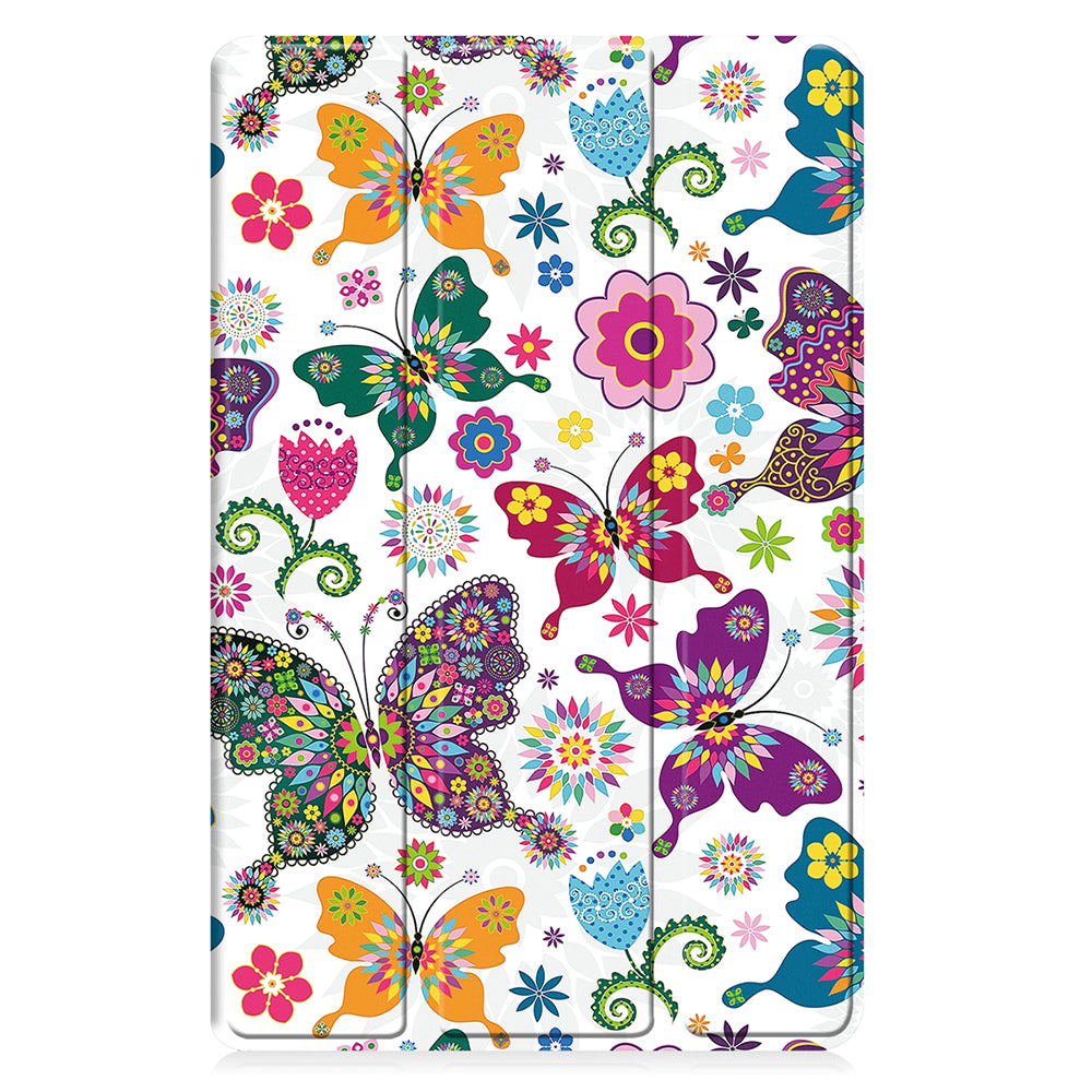Case for Samsung Galaxy Tab A11 / Tab A9, Techsuit, FoldPro Butterfly New Model, Multicolor