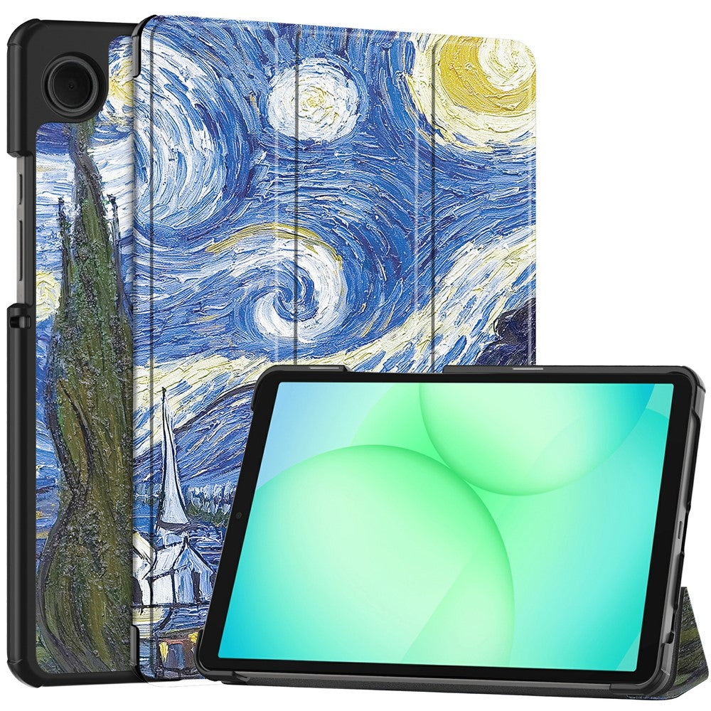 Θήκη για Samsung Galaxy Tab A11 / Tab A9, Techsuit, FoldPro Starry Night Νέο Μοντέλο, Πολύχρωμο