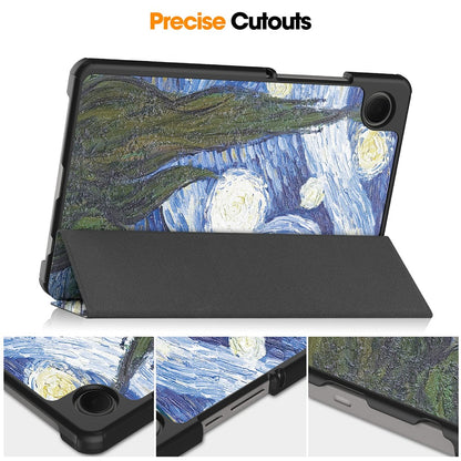 Θήκη για Samsung Galaxy Tab A11 / Tab A9, Techsuit, FoldPro Starry Night Νέο Μοντέλο, Πολύχρωμο