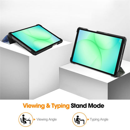Θήκη για Samsung Galaxy Tab A11 / Tab A9, Techsuit, FoldPro Starry Night Νέο Μοντέλο, Πολύχρωμο