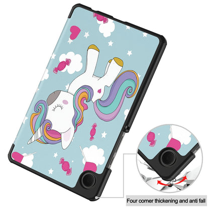 Θήκη για Samsung Galaxy Tab A11 / Tab A9, Techsuit, FoldPro Unicorn Νέο Μοντέλο, Πολύχρωμο