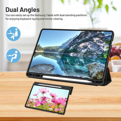 Θήκη για Samsung Galaxy Tab A9+, Techsuit, Flex Trifold, Μωβ
