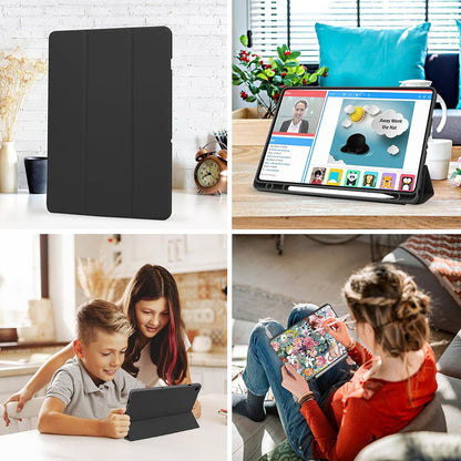 Θήκη για Samsung Galaxy Tab A9+, Techsuit, Flex Trifold, Μωβ