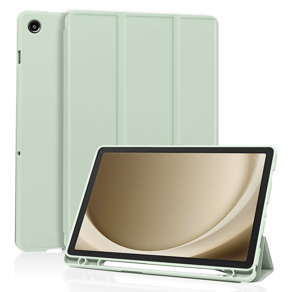 Case for Samsung Galaxy Tab A9+, Techsuit, Flex Trifold, Matcha Green