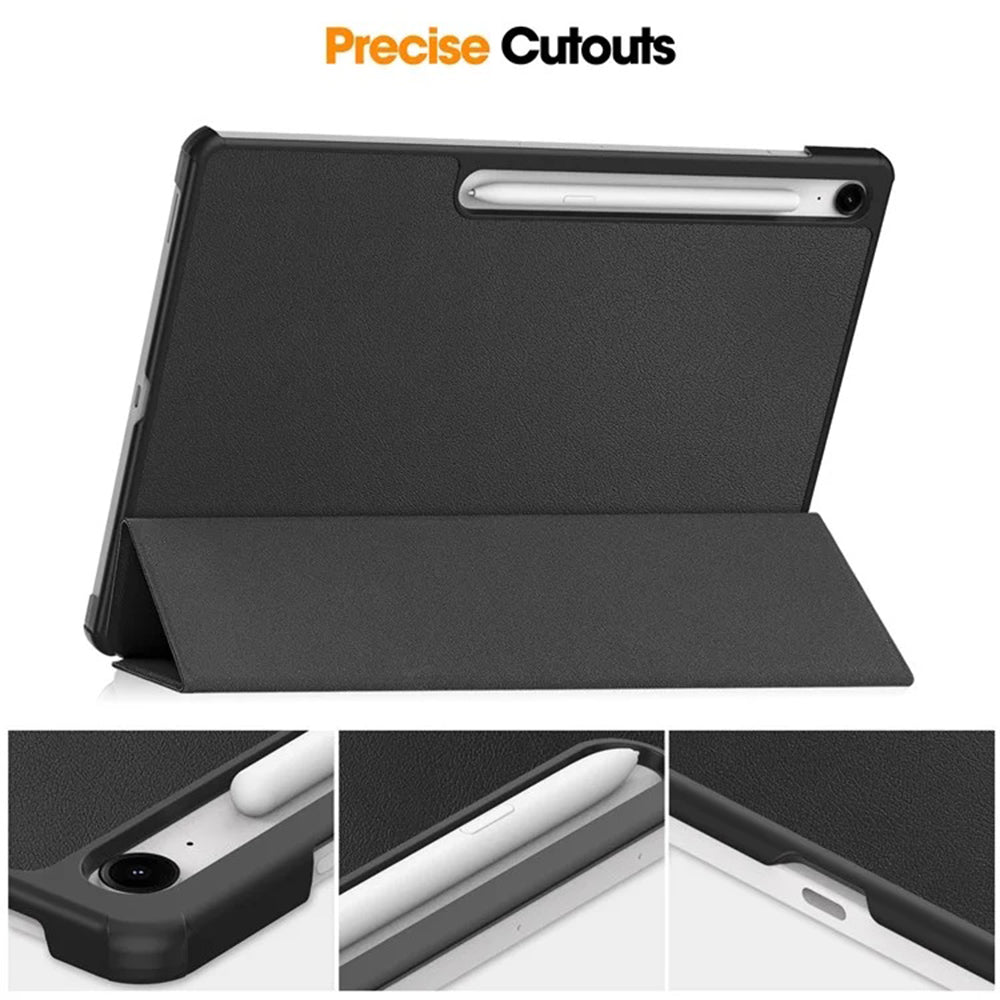 Θήκη για Samsung Galaxy Tab S10 FE+, Techsuit, FoldPro, Μαύρο