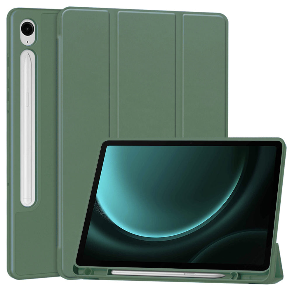 Θήκη για Samsung Galaxy Tab S10 FE / Tab S9 FE, Techsuit, Flex Trifold, Πράσινο