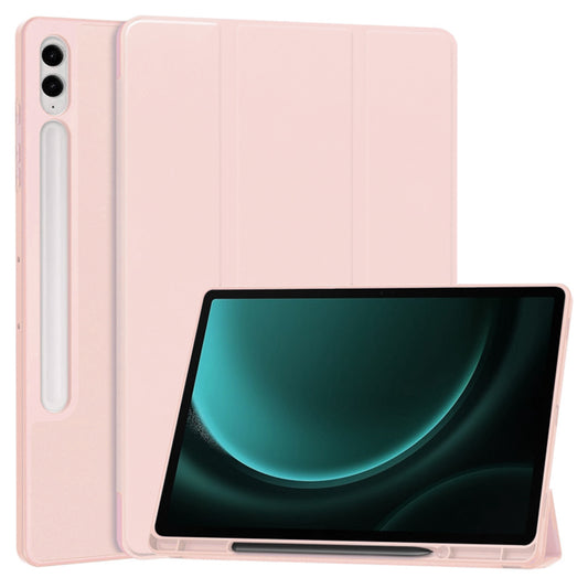 Θήκη για Samsung Galaxy Tab S10+ / Tab S9 FE+ / Tab S9+, Techsuit, Flex Trifold, Ροζ