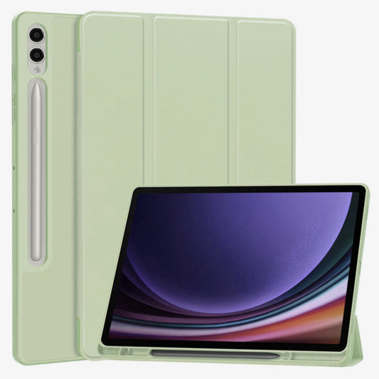 Θήκη για Samsung Galaxy Tab S10+ / Tab S9 FE+ / Tab S9+, Techsuit, Flex Trifold, Πράσινο Matcha