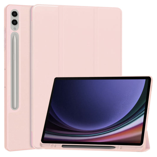 Θήκη για Samsung Galaxy Tab S10+ / Tab S9+, Techsuit, Flex Trifold, Ροζ