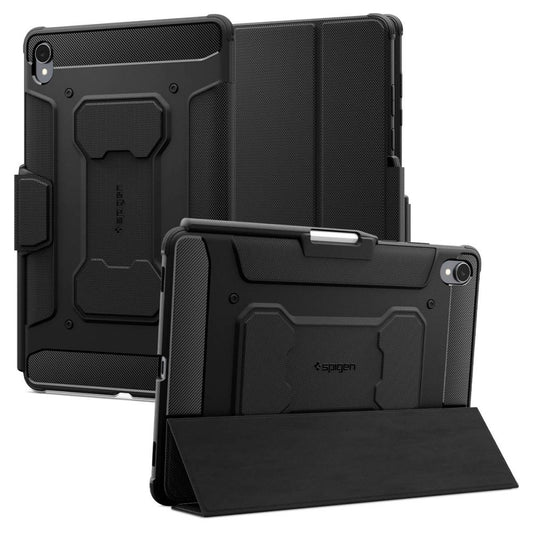 Θήκη για Samsung Galaxy Tab S11, Spigen, Rugged Armor Pro, Μαύρη ACS10149