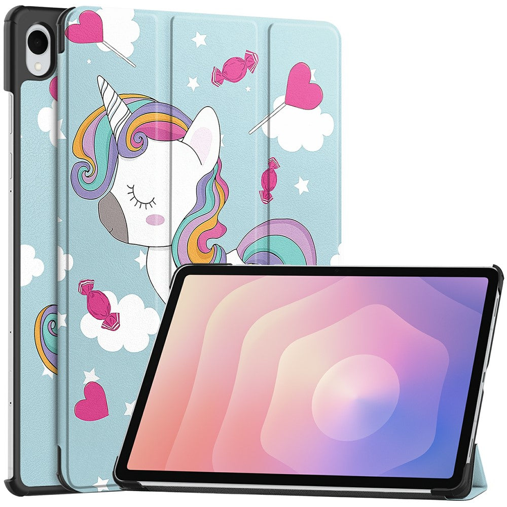 Θήκη για Samsung Galaxy Tab S11, Techsuit, FoldPro Unicorn, Πολύχρωμο