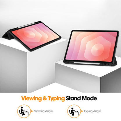 Θήκη για Samsung Galaxy Tab S12 Plus, Techsuit, Flex Trifold, Σκούρο Μπλε