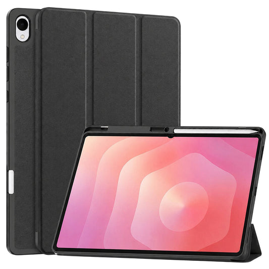 Θήκη για Samsung Galaxy Tab S12 Plus, Techsuit, Flex Trifold, Μαύρη