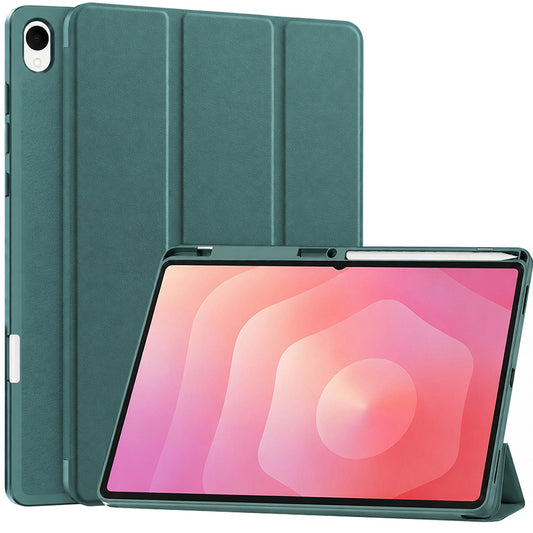 Θήκη για Samsung Galaxy Tab S12 Plus, Techsuit, Flex Trifold, Πράσινο