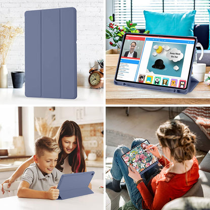 Θήκη για Samsung Galaxy Tab S6 Lite (2024) / Tab S6 Lite (2022) / Tab S6 Lite (2020), Techsuit, Flex Trifold, Μωβ