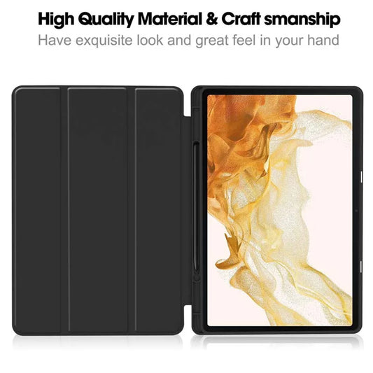 Θήκη για Samsung Galaxy Tab S8+ / Tab S7+, Techsuit, Flex Trifold, Μαύρη