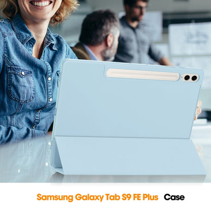 Case for Samsung Galaxy Tab S9 FE+, Techsuit, Flex Trifold, Blue