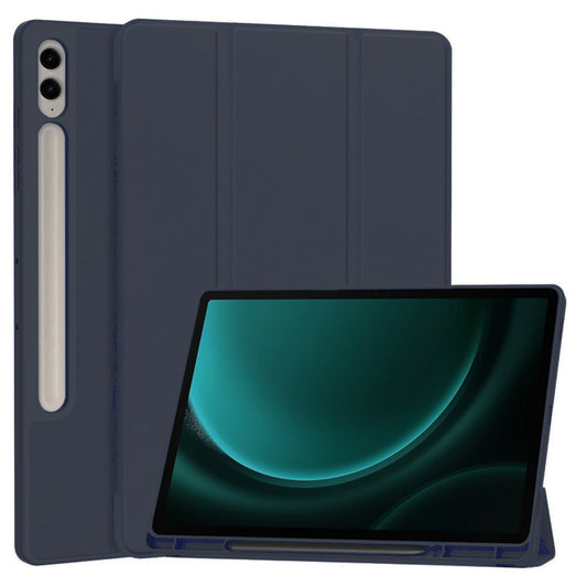 Θήκη για Samsung Galaxy Tab S9 FE+, Techsuit, Flex Trifold, Μπλε Σκούρο