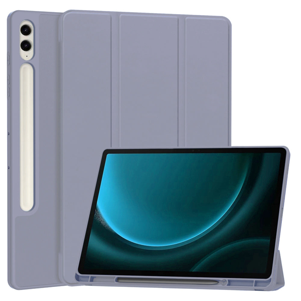 Θήκη για Samsung Galaxy Tab S9 FE+, Techsuit, Flex Trifold, Μωβ
