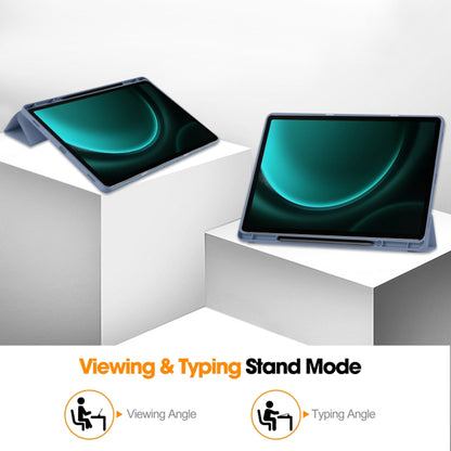 Θήκη για Samsung Galaxy Tab S9 FE+, Techsuit, Flex Trifold, Μωβ