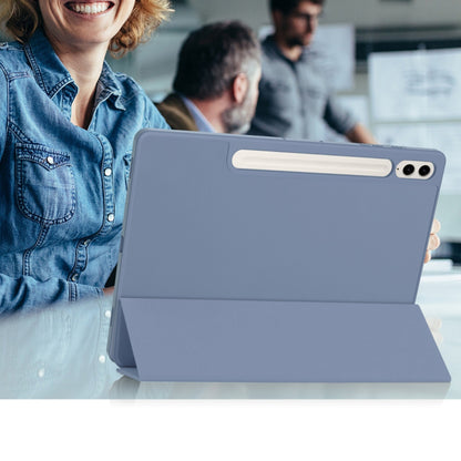Θήκη για Samsung Galaxy Tab S9 FE+, Techsuit, Flex Trifold, Μωβ