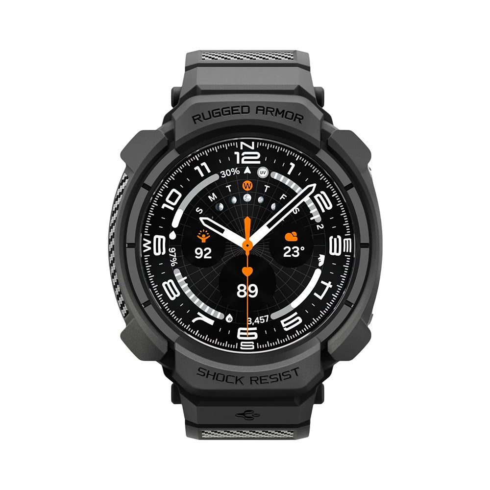 Case for Samsung Galaxy Watch Ultra2, Spigen, Rugged Armor Pro, Matte Black ACS11612
